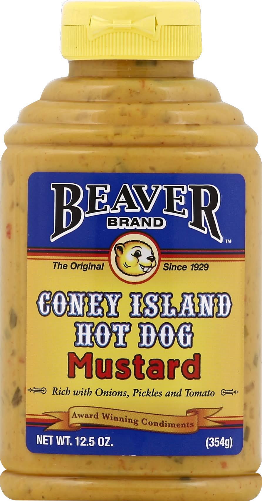 Beaver Brand Coney Island Hot Dog Mustard (12.5 oz)