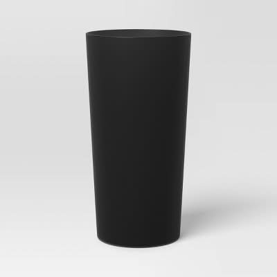 Room Essentials Plastic Tall Tumbler, Black
