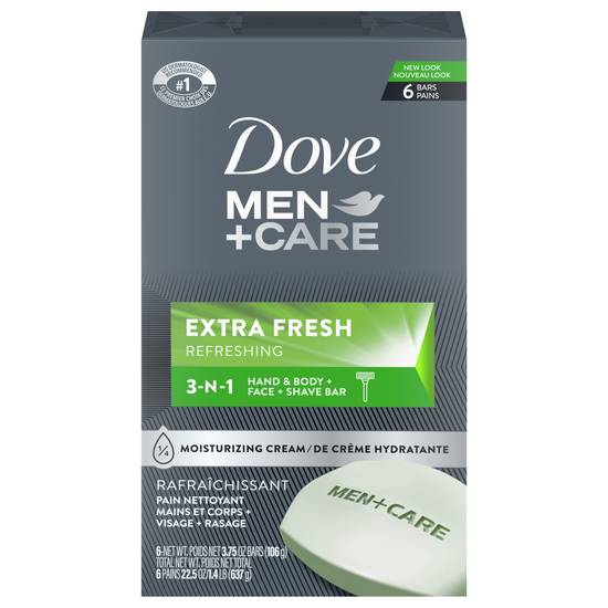 Dove Men+ Care Extra Fresh Bars (6 ct)