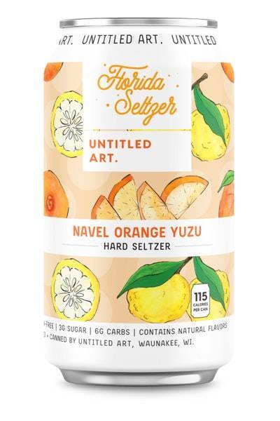Untitled Art Florida Seltzer Navel Orange Yuzu (6x 12oz cans)
