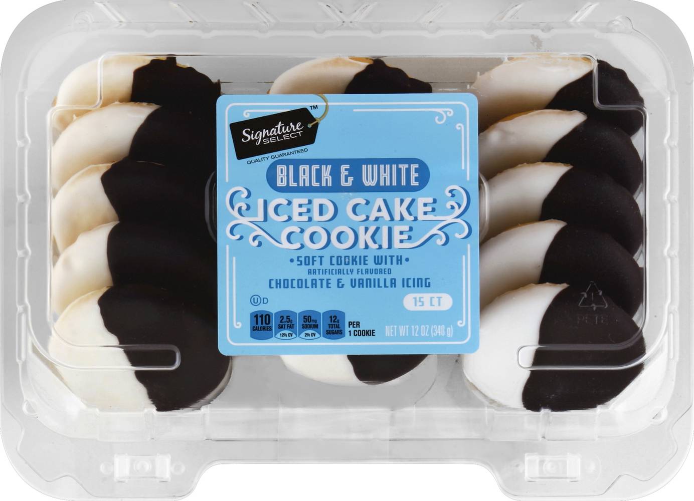 Signature Select Black & White Iced Cake Cookie (12 oz)