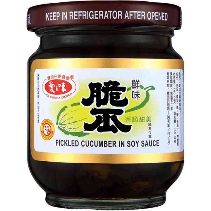 【純素】愛之味鮮味脆瓜180g <180g克 x 1 x 3Can罐>