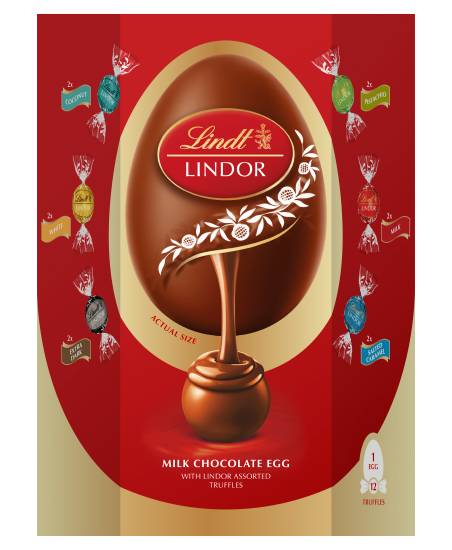 Lindor Assorted, Milk Chocolate Egg Truffles (12 pack)