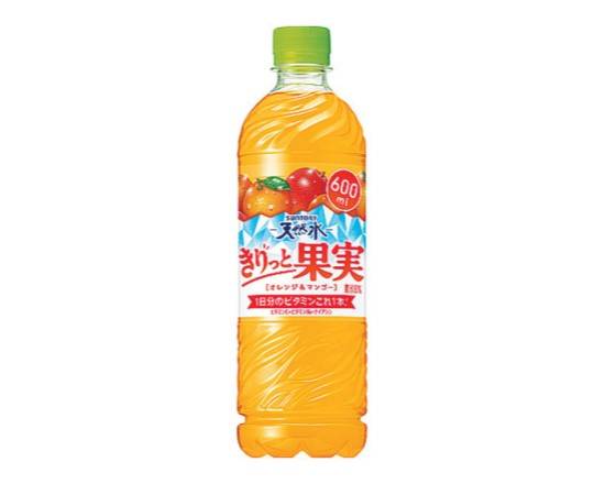【飲料】◎天然水果実オレンジ&マンゴー600ml