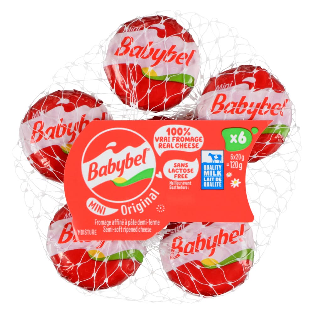 Babybel Original Semi-Soft Ripened Cheese (6 x 20 g)