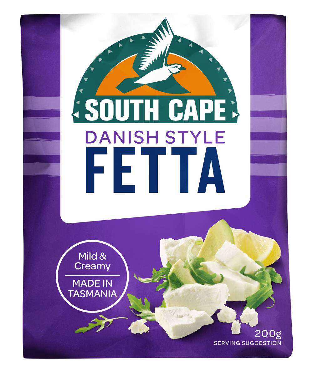 South Cape Danish Style Mild & Creamy Fetta Cheese (200g)