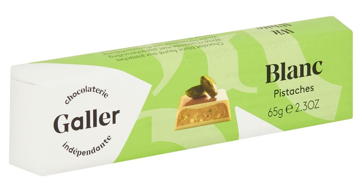 Galler Blanc Pistaches 65 g