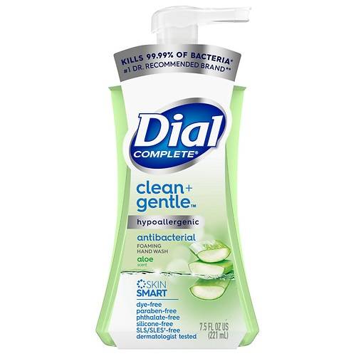Dial Complete Clean + Gentle Antibacterial Foaming Hand Wash Aloe - 7.5 fl oz