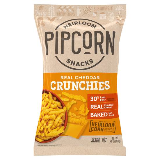 Pipcorn Heirloom Cheddar Crunchies (7 oz)