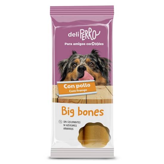 Snack para Perros Big Bones con Pollo Deliperro Bolsa (200 g)