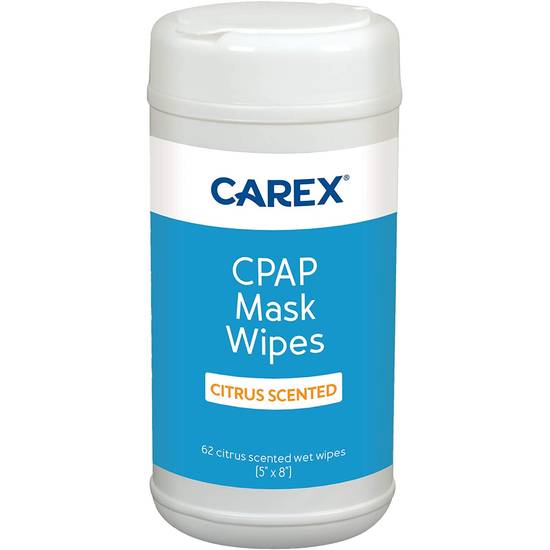 Carex CPAP Mask Wipes - Citrus Scented, 62 ct.