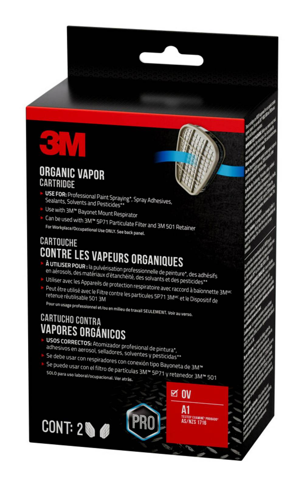3M Organic Vapor Replacement Cartridges (2 ct)