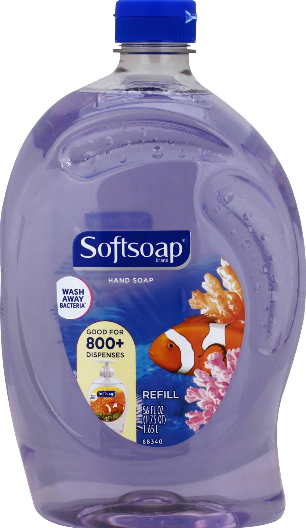 Softsoap Unscented Aquarium Refill Design Liquid Hand Soap (56 oz)