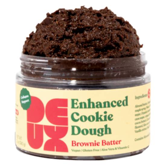 DEUX Enhanced Brownie Batter Cookie Dough; Collagen Support 12oz