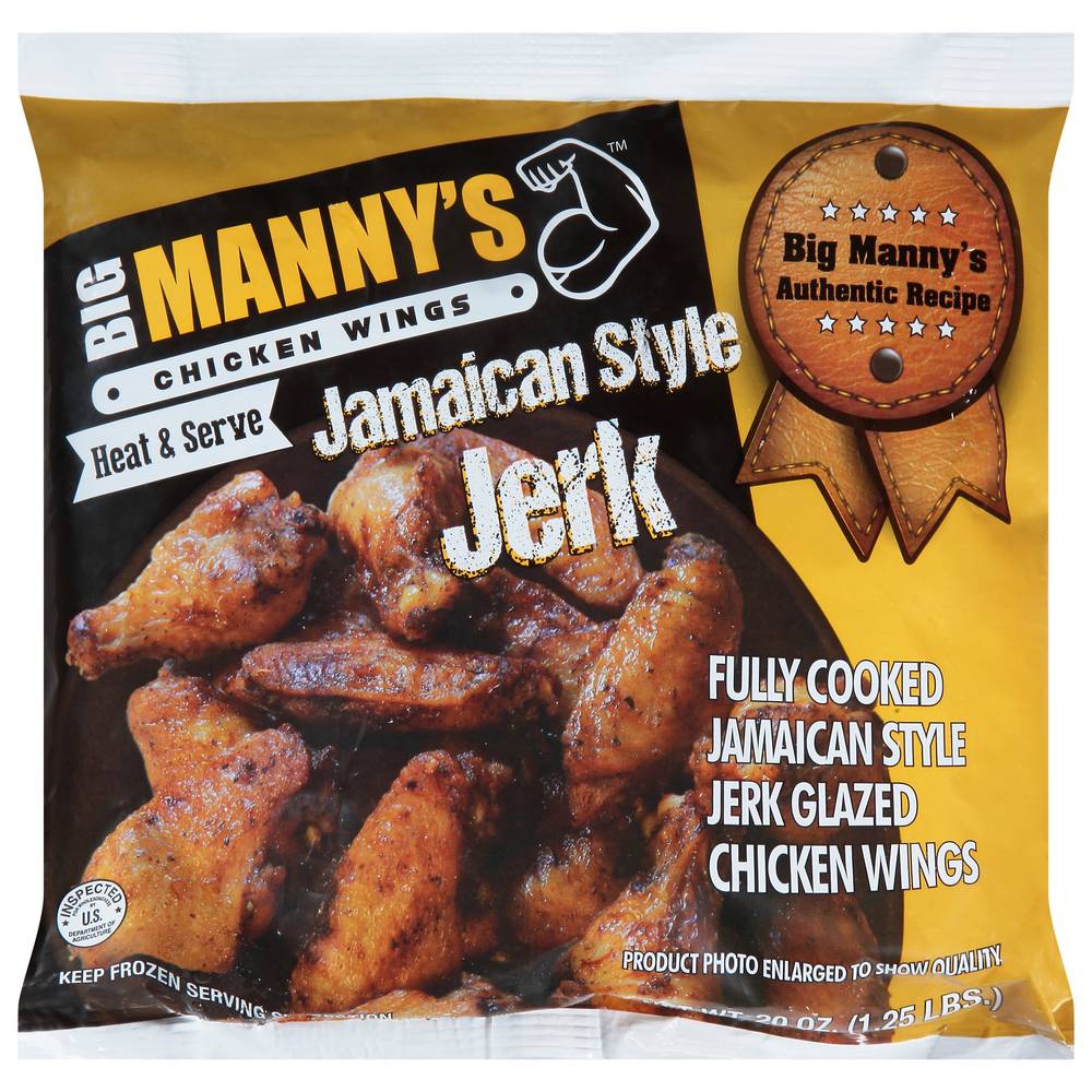 Big Manny's Jamaican Style Jerk Chicken Wings (20 oz)