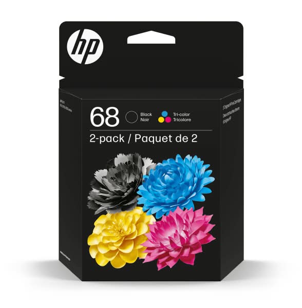 HP 68 2-Pack Black/Tri-color Original Ink Cartridge Combo