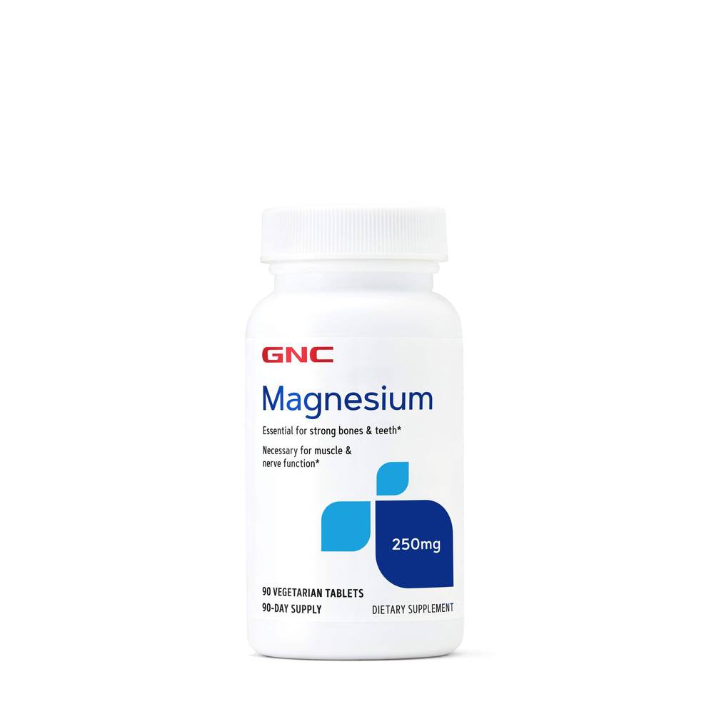 Gnc Magnesium Vegetarian Tablets 250mg (90ct)