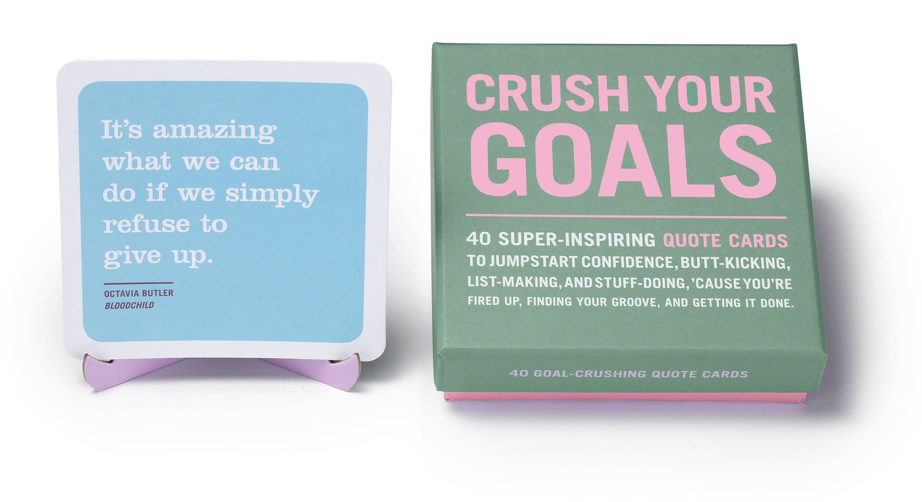 Knock Knock Crush Your Goals Inner Truth Deck Inspiring Cards and Affirmation Card Deck, 3.75x3.74 In (40 ct)