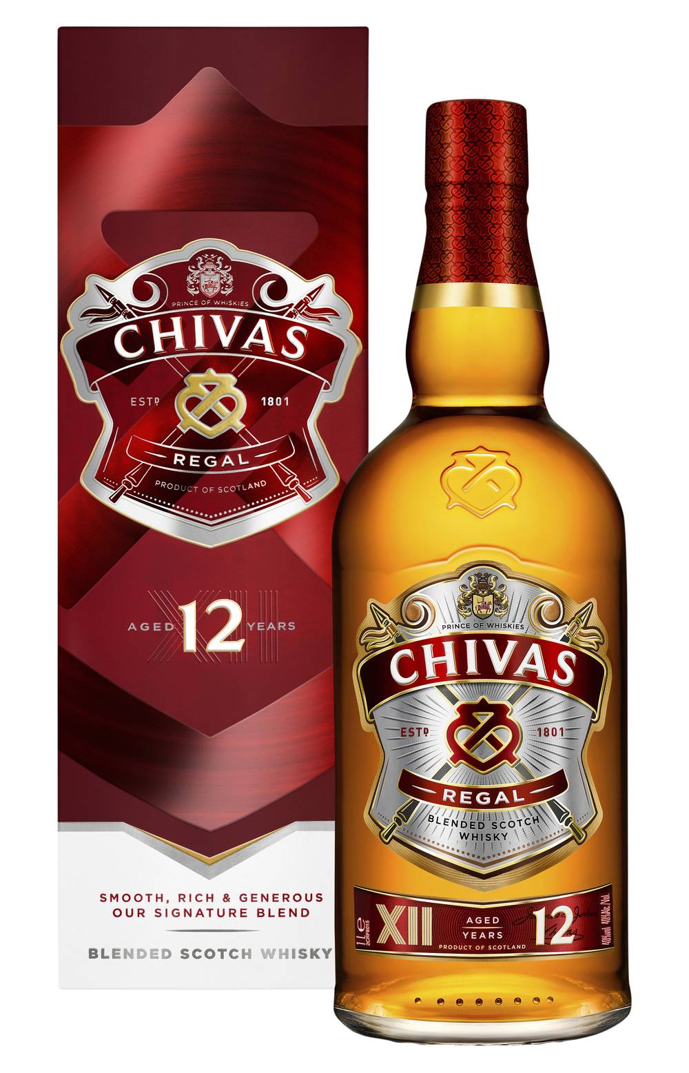 Chivas Regal 12YO Scotch Whisky 1 Litre ea