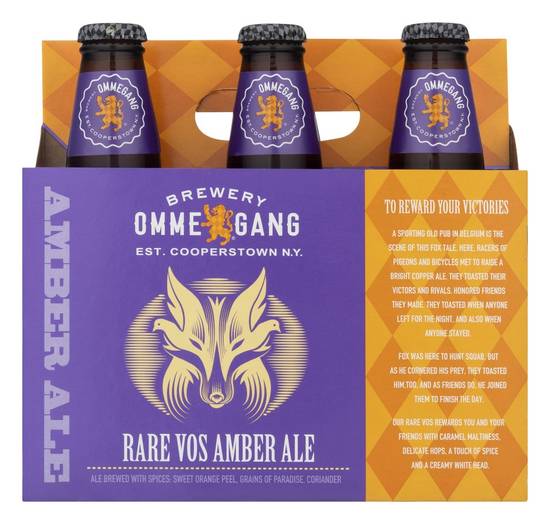 Ommegang Rare Vos Amber Ale Beer (6 ct, 12 fl oz) Delivery Near You