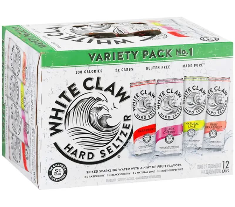 White Claw Hard Seltzer No 1 Variety - 12 Pack