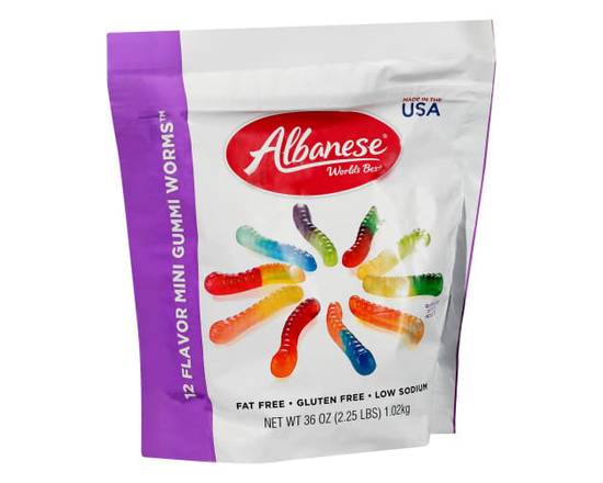 Albanese · Fat-Free Gluten-Free Mini Gummi Worm (36 oz.)