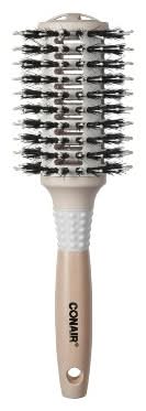 Conair Ceramic Wood Vented Boar Bristle Round Hair Brush, Large