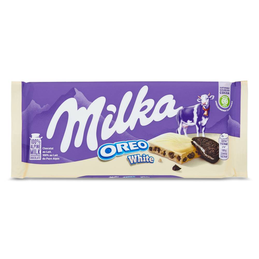 Chocolate Blanco Con Trozos De Oreo Milka 100 G