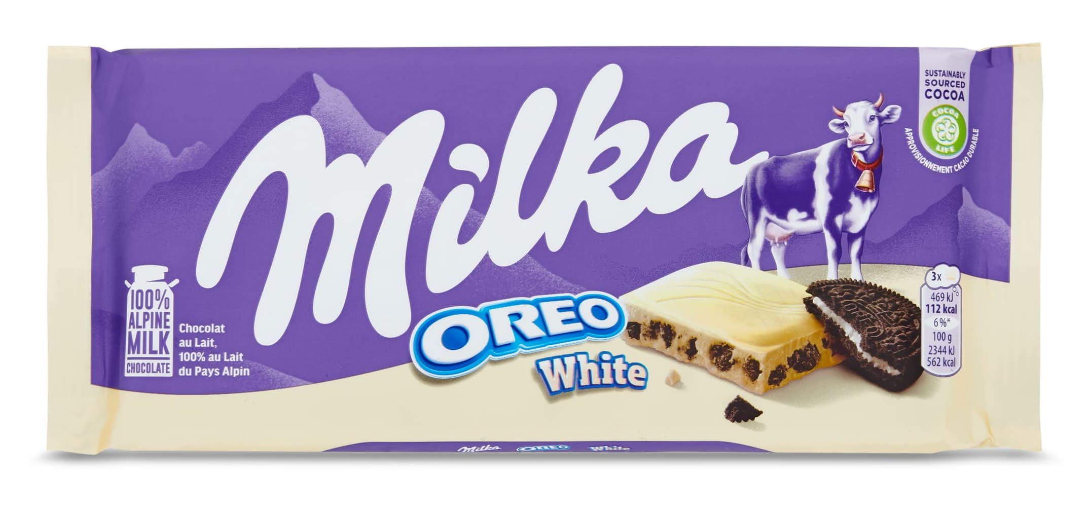 Chocolate Blanco Con Trozos De Oreo Milka 100 G