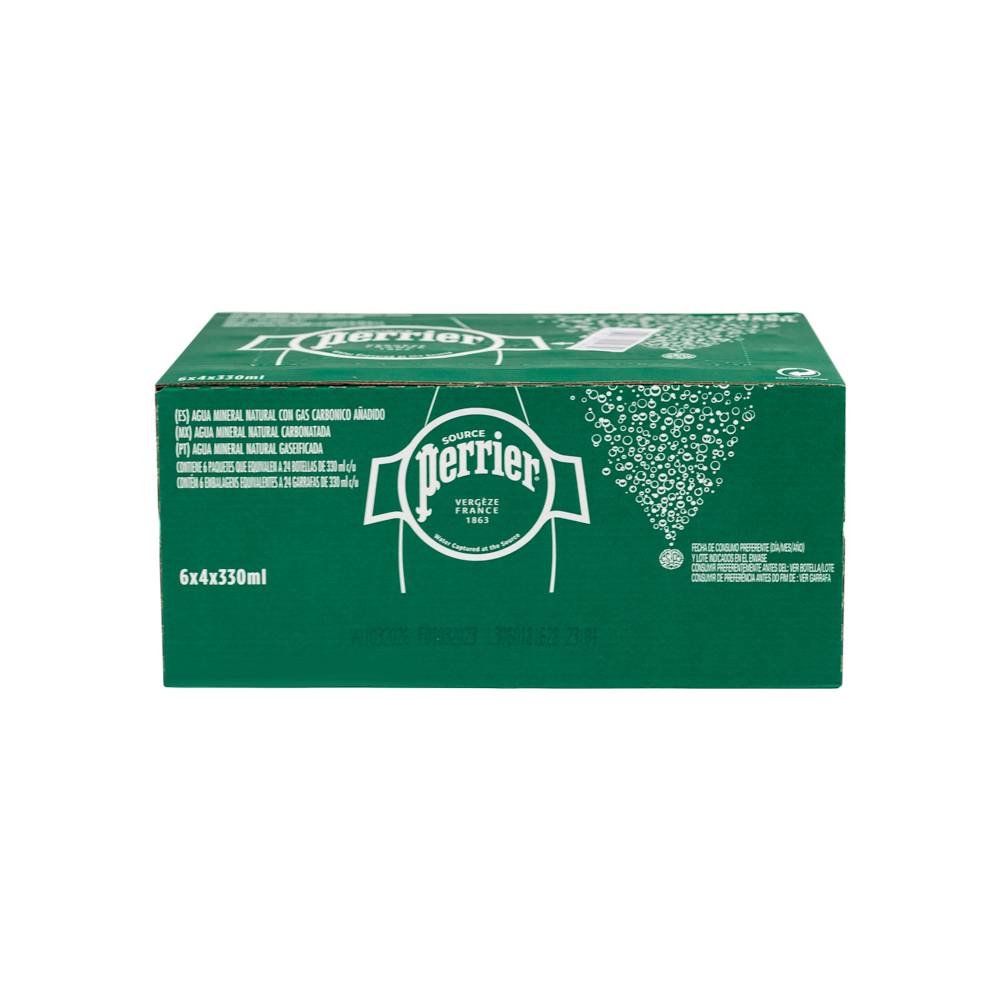 Perrier agua mineral natural (24 pack, 0.33 l)