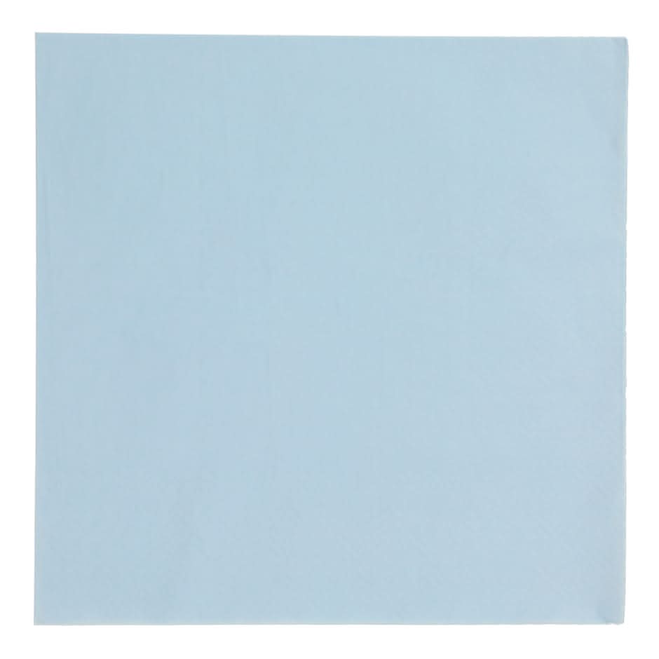 Lunch Paper Napkins, 6.5x6.5 in, Light Blue (30 ct)