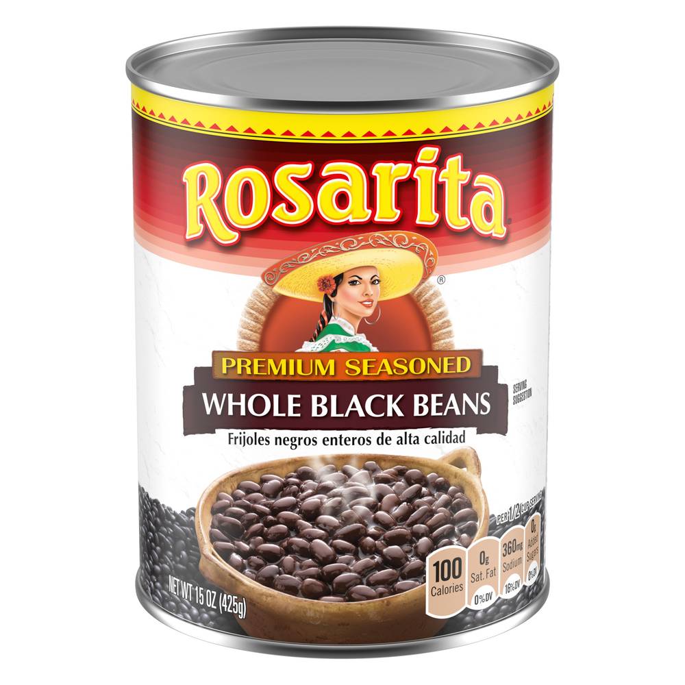 Rosarita Premium Seasoned Whole Black Beans