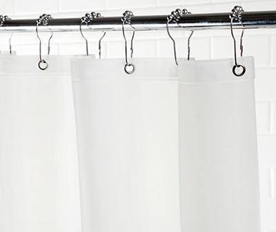 Kenney Heavyweight Mildew Shower Curtain Liner (clear)