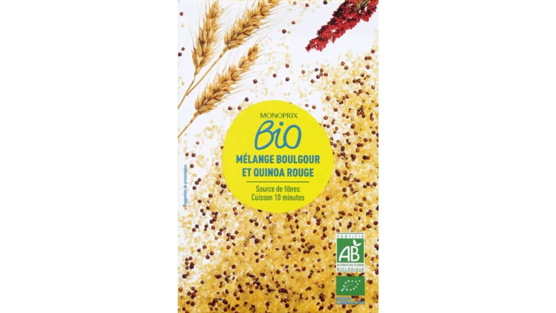 Monoprix Bio Mélange boulgour et quinoa rouge La boîte de 400g