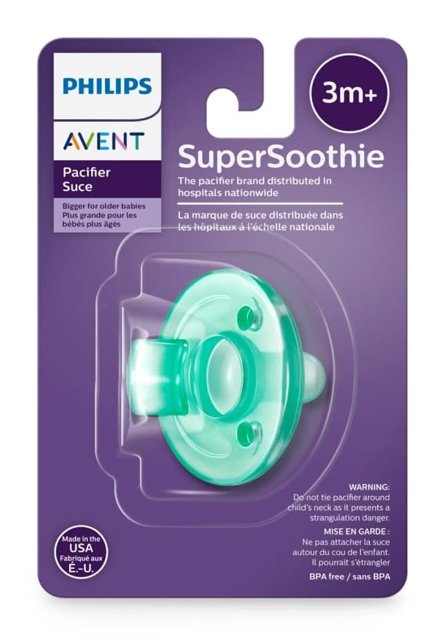 Philips Avent Soothie Pacifier, Ages 3+ Months, Green (0.5 oz)
