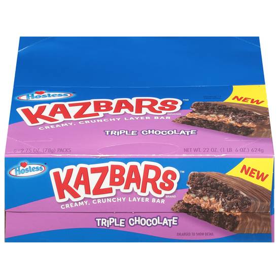 Hostess Kazbars Triple Chocolate Layer Bar