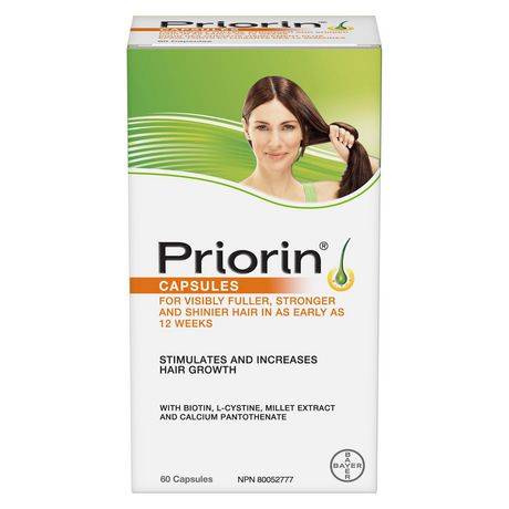Bayer Priorin Hair Growth Stimulation Capsules (100 g, 60 ct)