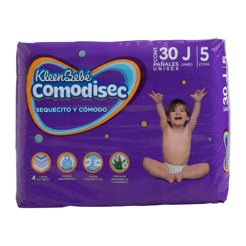 KleenBebé pañales comodisec etapa 5 (jumbo)