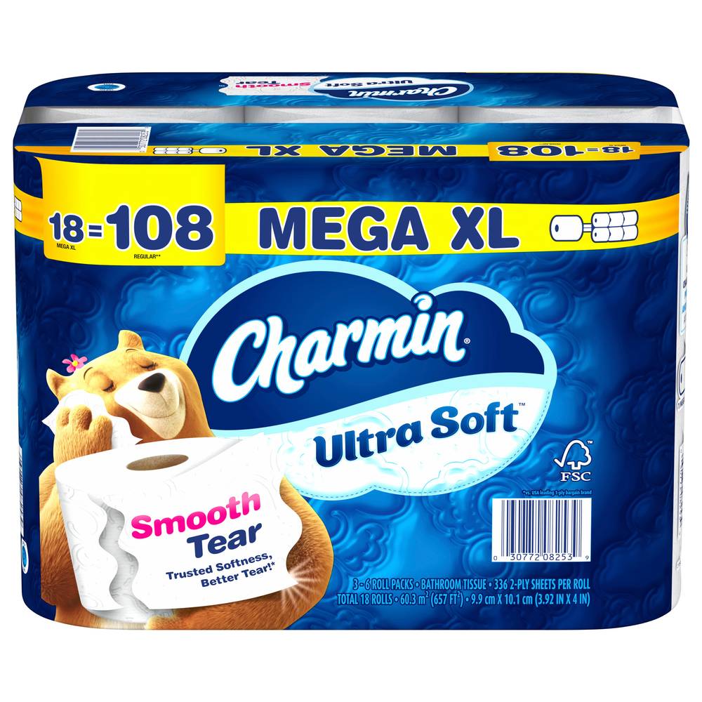 Charmin Mega 2-ply Ultra Soft Super Mega Bathroom Tissue (size 3.92" x 4")