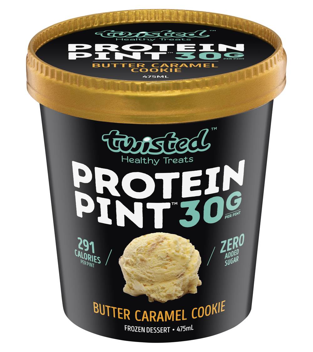 Twisted Healthy Treats Ice Cream, Butter Caramel Cookie (475mL)