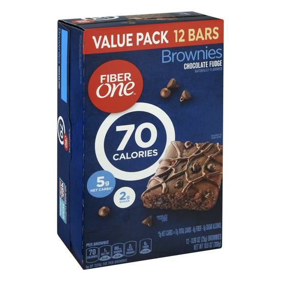 Fiber One Chocolate Fudge Value pack Brownies, 12 ct