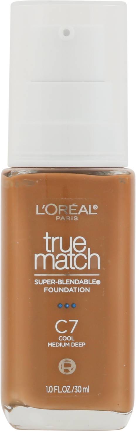 L'oréal True Match Super Blendable Foundation With C7 Medium Deep (c7, cool medium deep)