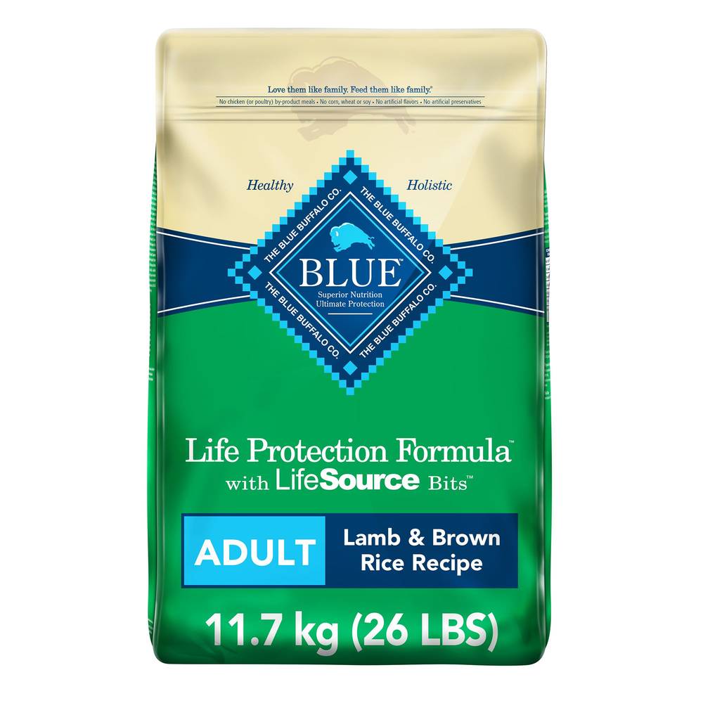 Blue Buffalo Life Protection Formula Adult Dry Dog Food-Natural Lamb, 26 Lb (11.7 kg)