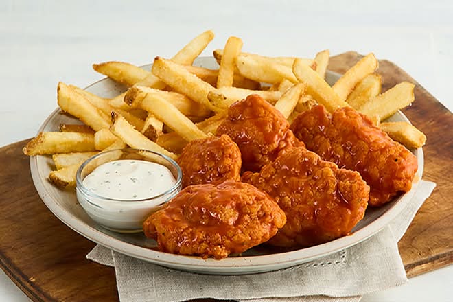 Boneless Wings & Fries
