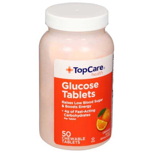 TopCare Glucose Tablets, Orange