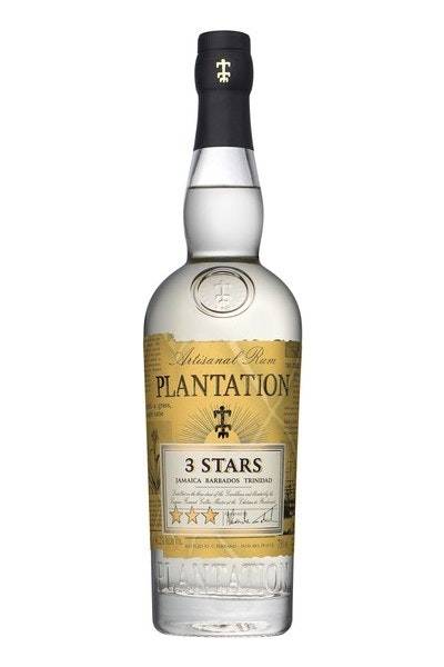 Plantation 3 Stars Caribbean White Rum Blend (750 ml)