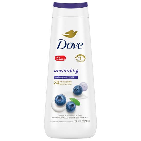 Dove Body Wash Unwinding Blueberry & Moon Milk
