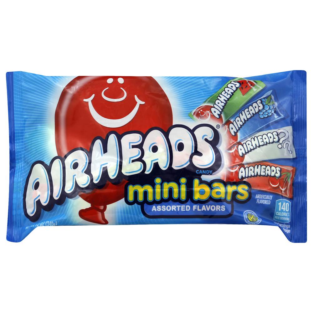 Airheads Mini Bars Assorted Flavors Candy (12 oz)