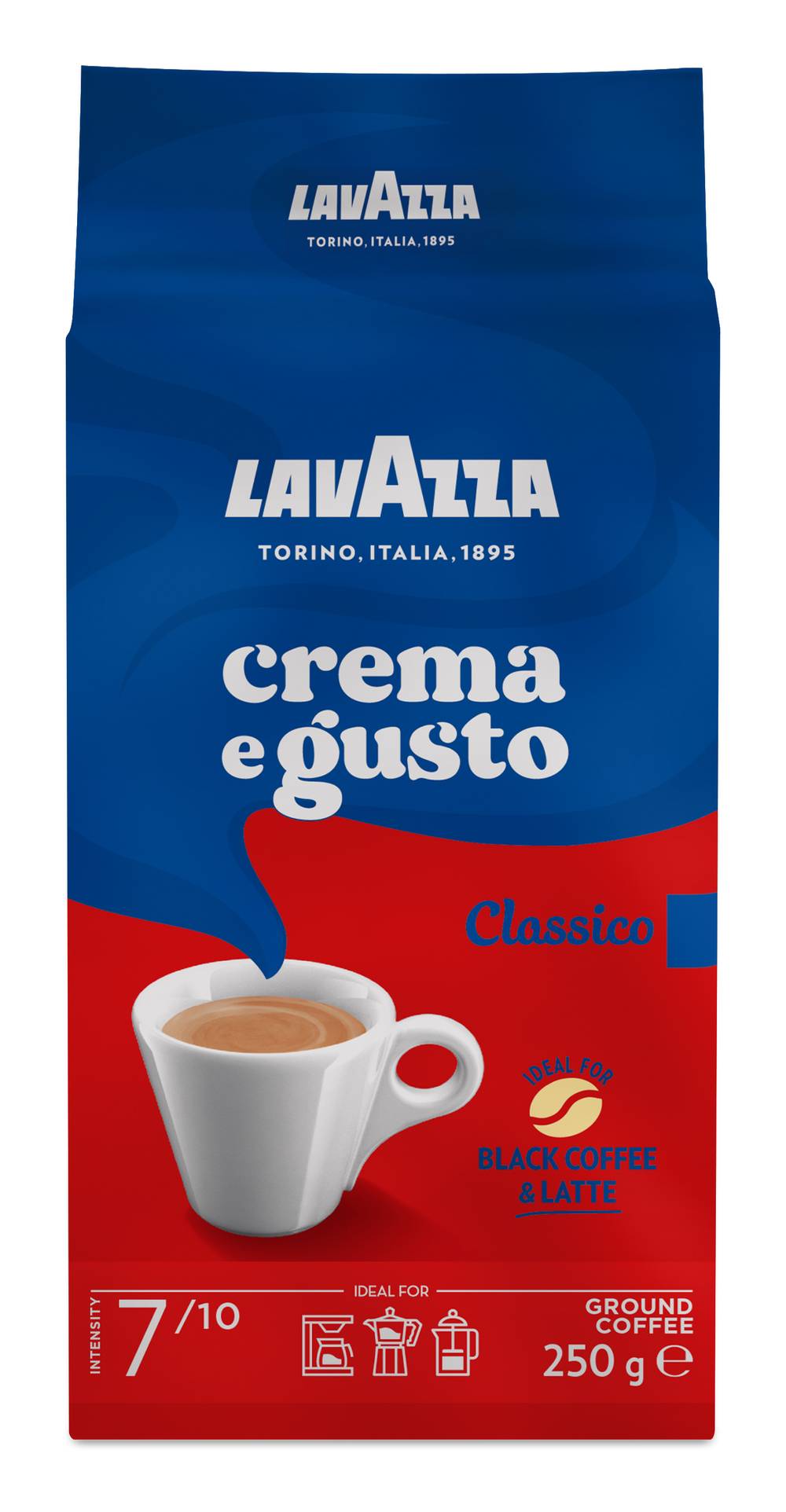 Lavazza Crema E Gusto Classico Ground Coffee (250g)