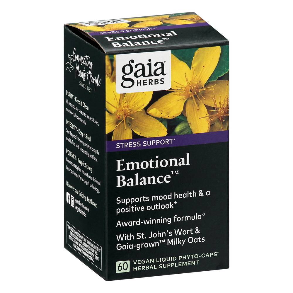 Gaia Herbs Emotional Balance Mood Uplift Supplement (4.3 oz)